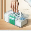 薬ボックス防塵薬収納オーガナイザーキャンプデスクトップ旅行背の高い小型サイズ