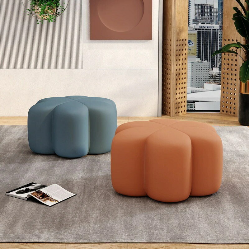創意ソファー腰掛け家庭用リビング腰掛け北欧ファッション足踏み腰掛け成人低い腰掛け布芸門腰掛け