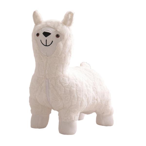 フットスツール オットマン アルパカ ぬいぐるみ オフィス ベンチ キッズ かわいい 動物 フットスツー..