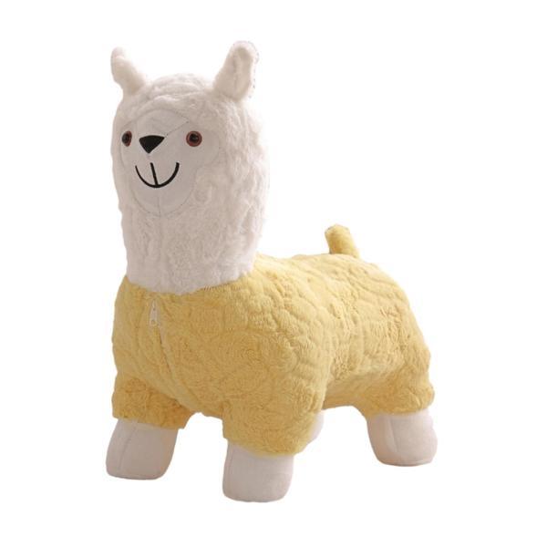 フットスツール オットマン アルパカぬいぐるみ オフィスベンチ キッズ かわいい動物 フットスツール ..