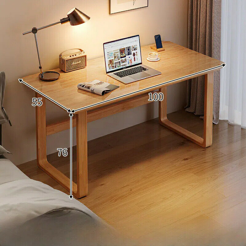 デスクトップコンピュータテーブル無垢材デスクホーム学生寝室学習ライティングレンタルハウスシンプル..
