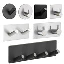 ステンレス鋼のフック付きの黒い壁のフック 衣類 バッグ コート 家の保管用