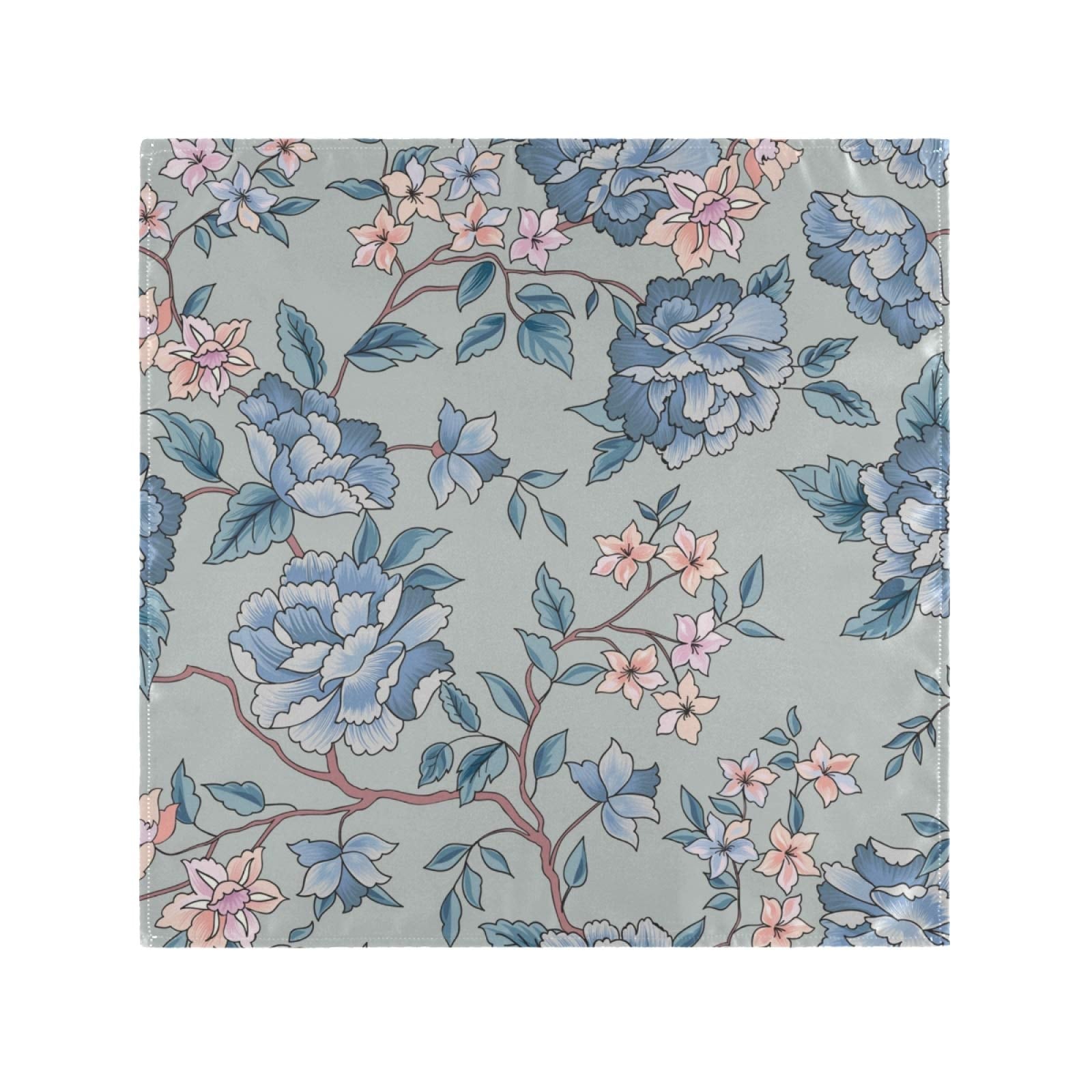 給食ナフキン 小お弁当クロスホテル 業務用 家庭用 可愛い かわいい 牡丹 ぼたん 花柄(1-108