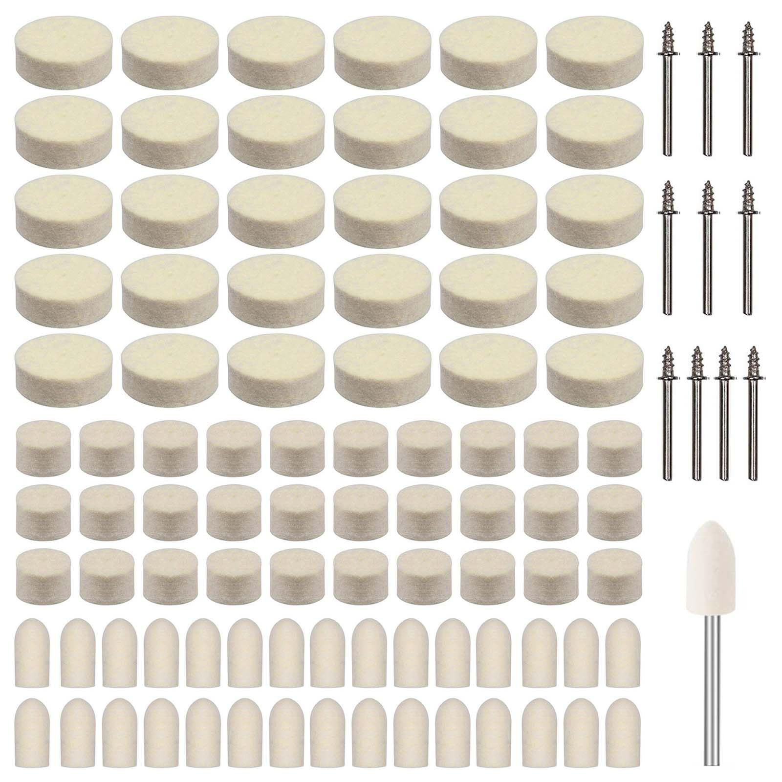 ウールバフ ミニルーター ビット フェルト 研磨 コンパウンド 鏡面仕上げ バフ 電動ドリル ポリッシャ..