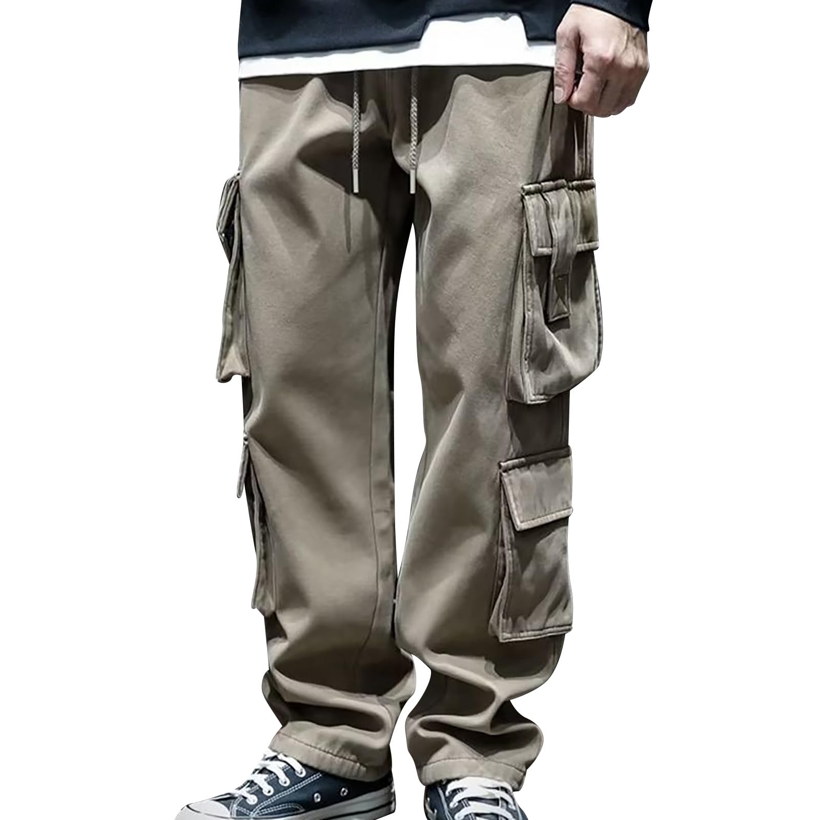 G ミリタリーパンツ ズボン メンズ カジュアル ゆったり ストレッチ ズボン パンツ ワークパンツ ポケット付き 通気性 軽量 速乾 防風 登山 釣り アウト...