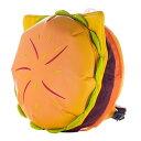 PU チーズバーガー バックパック 大容量 ジッパー レディース メンズ ハンバーガー デイパック