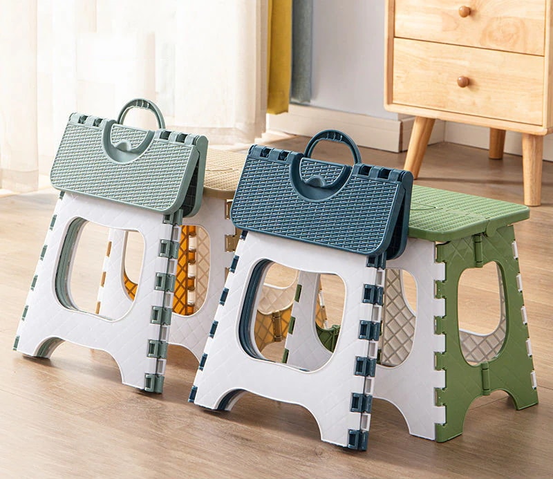 ポータブル ミニ アウトドア 成人 子供 スツール 厚手 たたみ 手提げ式 プラスチック 列車 椅子(3)