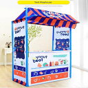 キッズプレイテント屋外屋内プレイハウスふりプレイストアストールおもちゃブルー