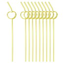 TPETストロー ファニーストロー ストロー クリスマスパーティーギフト装飾用品 260x45mm 40本入り