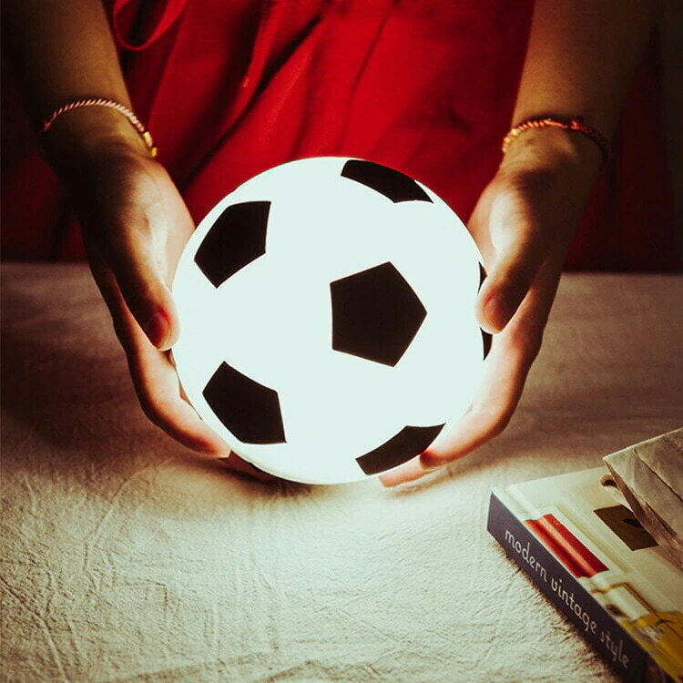 ナイトライト LED ランプ サッカーボール型 USB充電式 子供部屋 授乳 ライト かわい