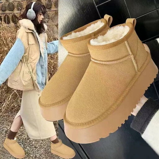 ムートンブーツ ブーツ 防寒靴 撥水防水 防滑 保温 裏起毛 スノーシューズ モコモコ靴 レディース 2023秋冬新作 皮毛一体 厚底スノーブーツ包頭 滑り止め フラットシューズ コットン ムートンブーツ ブーツ 防寒靴 撥水防水 防滑 保温 裏起毛 スノーシューズ モコモコ靴 レディース 2023秋冬新作 皮毛一体 厚底スノーブーツ包頭 滑り止め フラットシューズ コットン
