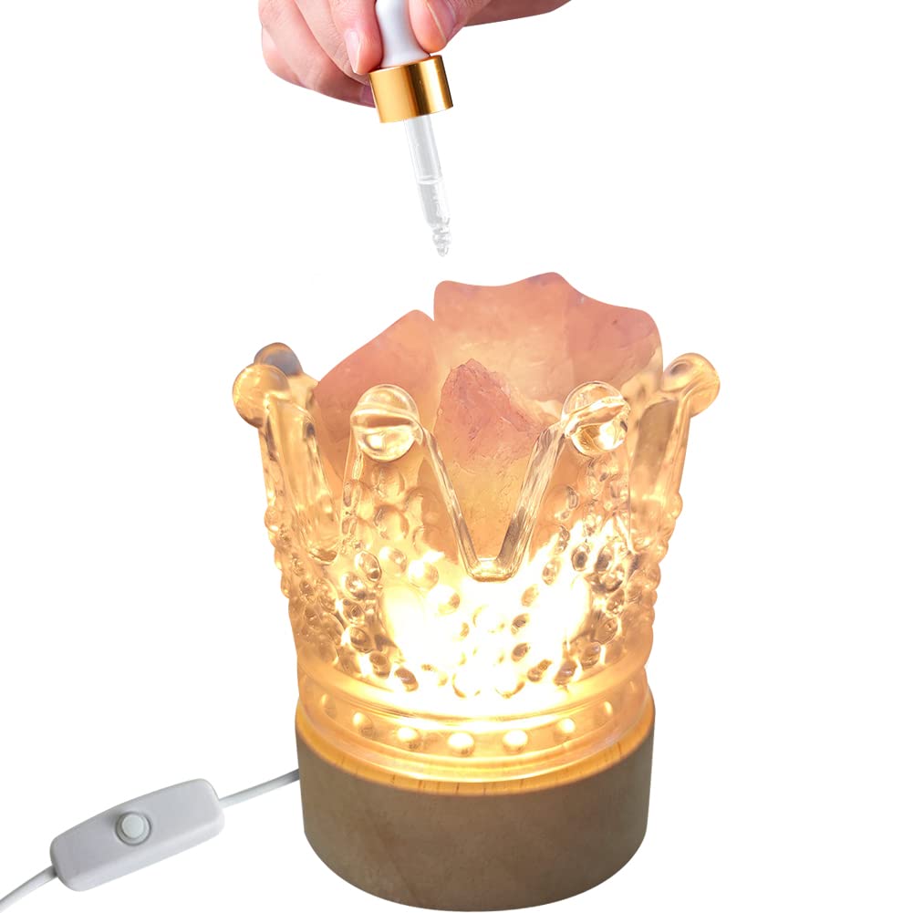 アロマランプ アロマライト 水晶 クリスタル ベッドサイドランプ 空気浄化 USBランプ台座 アロマ用 照..