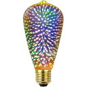 電球 花火 3D LED電球 装飾電球 テーブル電球 シャンデリア電球 ナイトライト (シルバー)