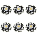6X 3WハイパワースターLEDライトランプ電球(ホワイト)