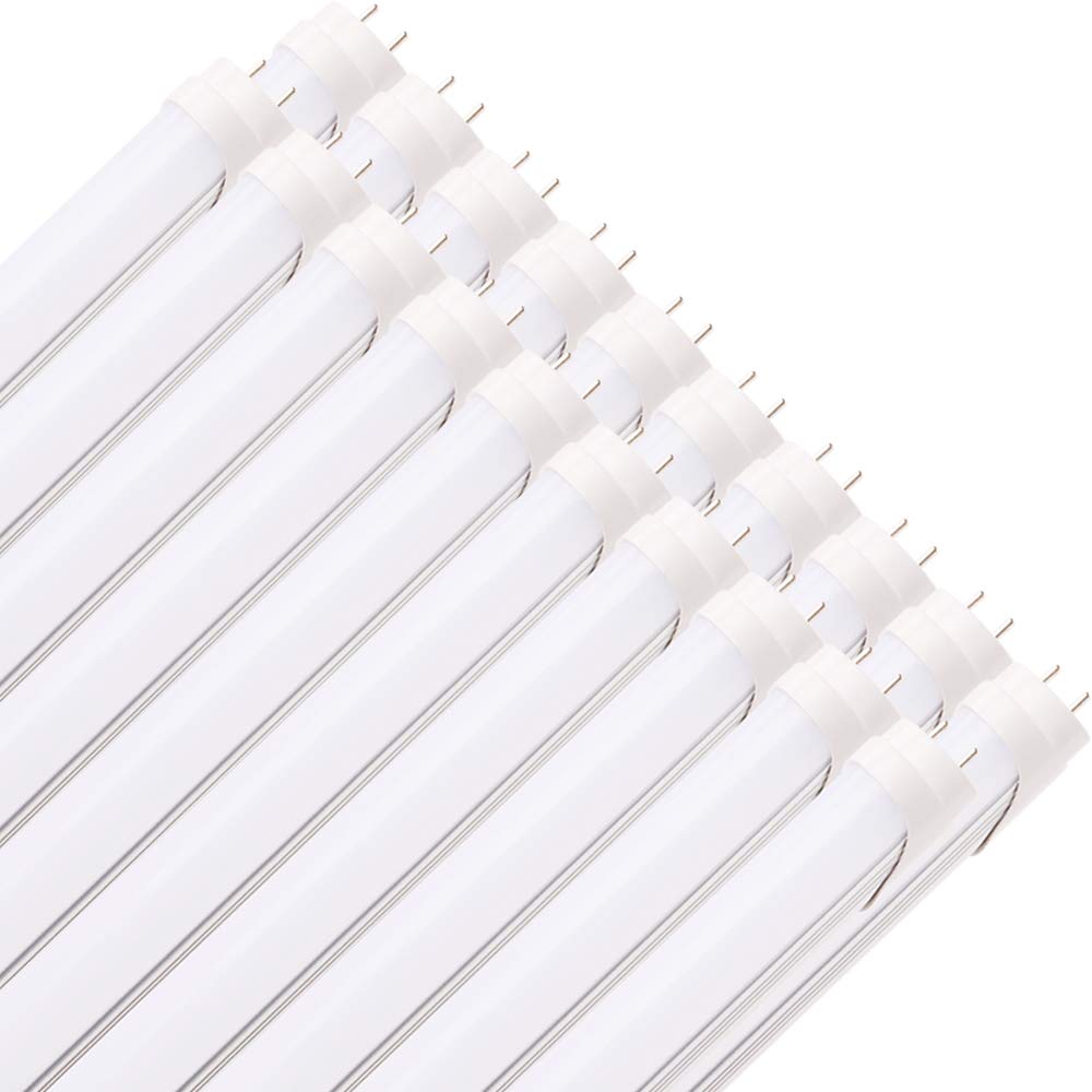 led蛍光灯 40W形 2600lm 消費電力18W 昼白色5000K T8直管 120cm 1198mm G13口金 グロー式工事不要 ノイ..