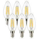 LED電球 E17全方向 60W形相当 600lm 2700K電球色 led電球 広配光 非調光型 シャンデリア電球 高演色性 密閉器具対応 キャンドル電球