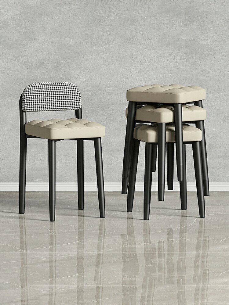 食堂椅子家庭用食卓軽贅沢高級背もたれ高腰掛けネット赤小戸型久座快適鉄芸賃貸用