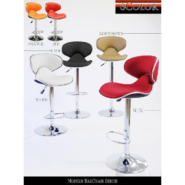 カウンターチェアー ウレタンクッション座面 カウンタースツール 店舗用 ダイニングチェアー ホワイト ブラック オレンジ レッド ワイン ライトブラウン