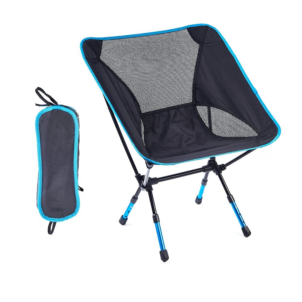 アウトドアチェア 折りたたみ椅子 超軽量900g耐荷重150kg コンパクト収納バッグ付き アルミ合金＆オッ..