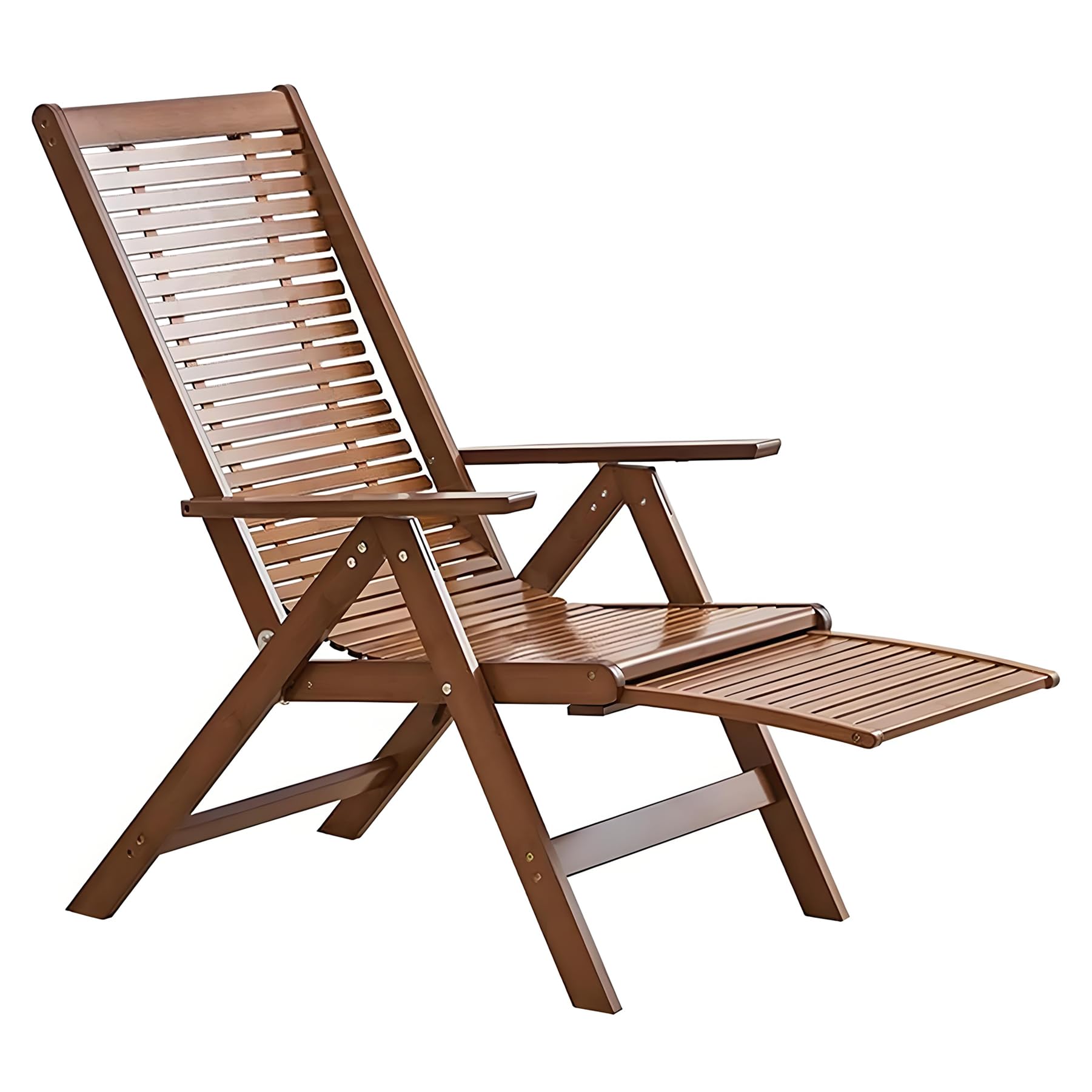 リクライニングチェア 折りたたみラウンジチェアオットマン付き ガーデンサンラウンジャー バルコニーキャンプリラックスチェ