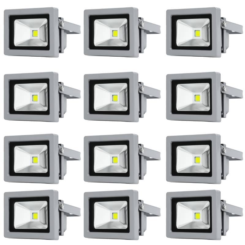 投光器 LED 10W 850LM 昼光色 6000K LEDライト 証明書付き 屋外防水作業灯 広角 省エネ 屋外照明 建設..