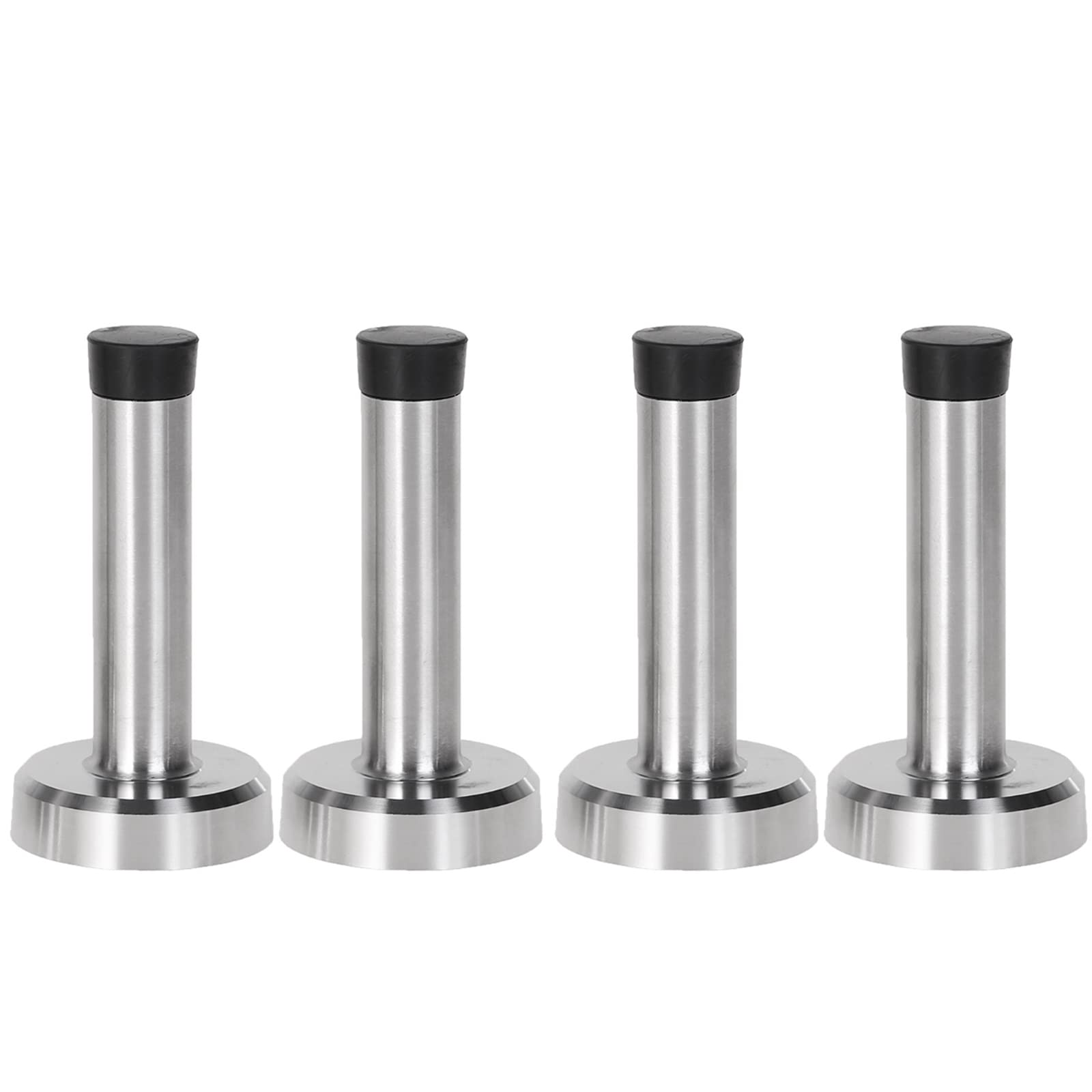 ステンレススチール ドアストッパー ステンレス戸当り帽子掛け ドアストップ 衝撃防止 防音ゴムバンパ..