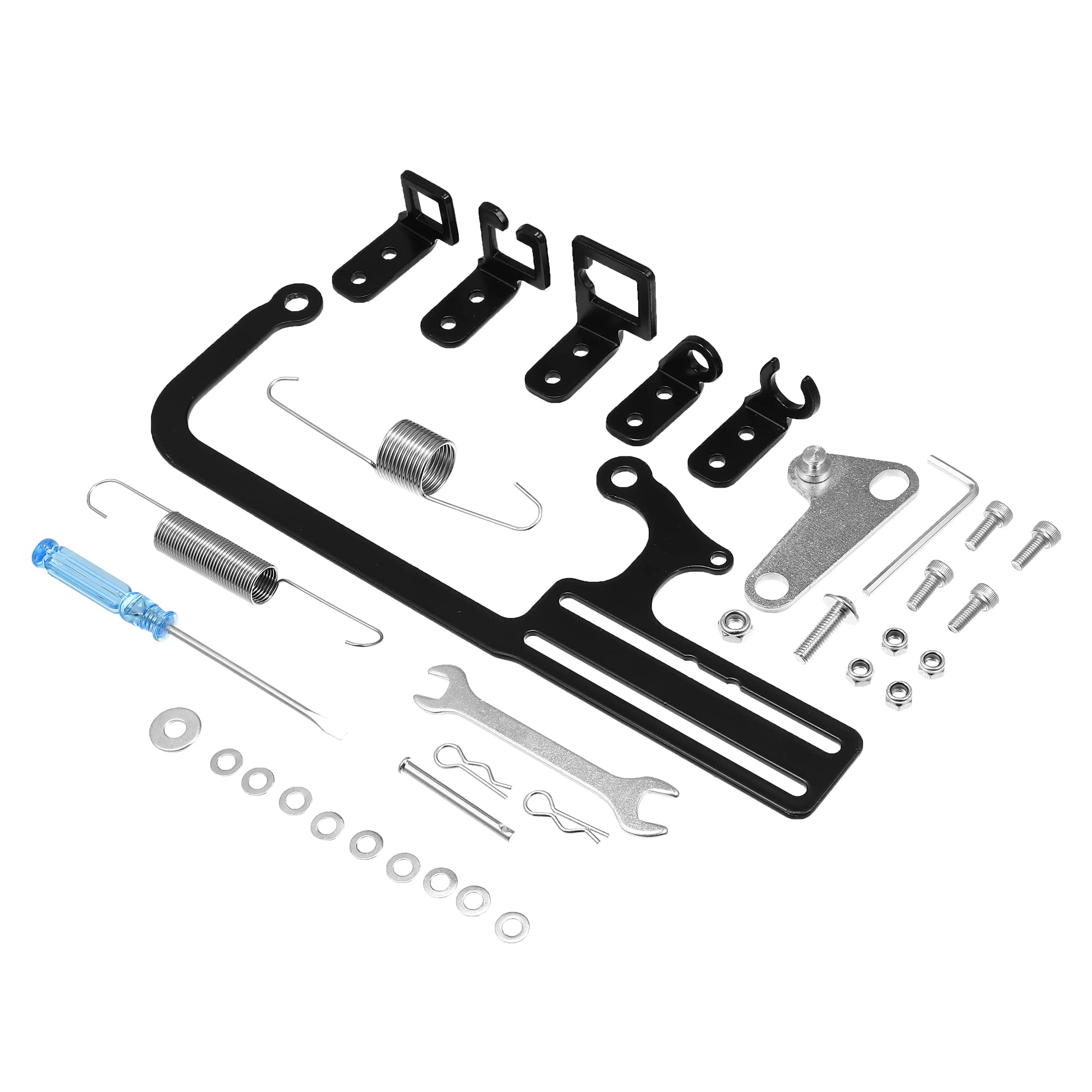 T キャブレタースロットルケーブルマウントブラケットキット 調整可能 自動伝送TVケーブル