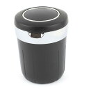 T 車の灰皿 灰皿無煙シリンダーのカップホルダー ブラック プラスチック メタル ブルー