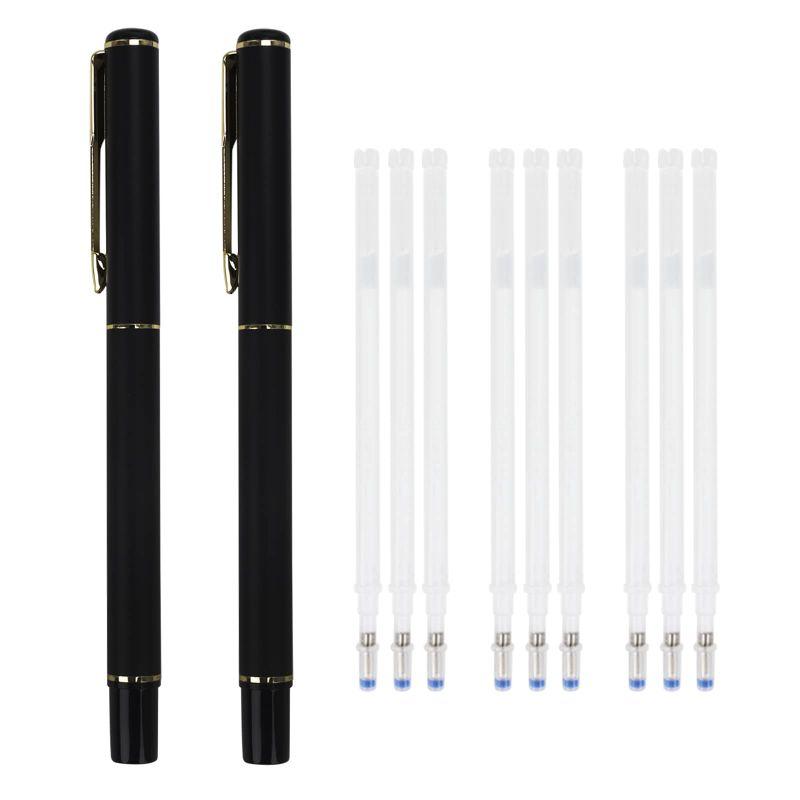 消しボールペン 熱で消える チャコペン 裁縫用カラーペン 替芯 50枚入り ペン軸2枚付き 革布用チャコペン DIY 手芸 刺繍 洋裁 服地