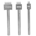 ヨーロッパ目打ち レザークラフトツール 穴あけ工具 革製品用 DIYクラフト ハンドメイド パンチングツール(4mm(2 + 4
