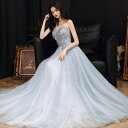 パーティードレス 高級感 結婚式ワンピース 演奏会 ドレス 気質 ウェディングドレス 花嫁ロングドレス 卒業式 成人式 ワンピース