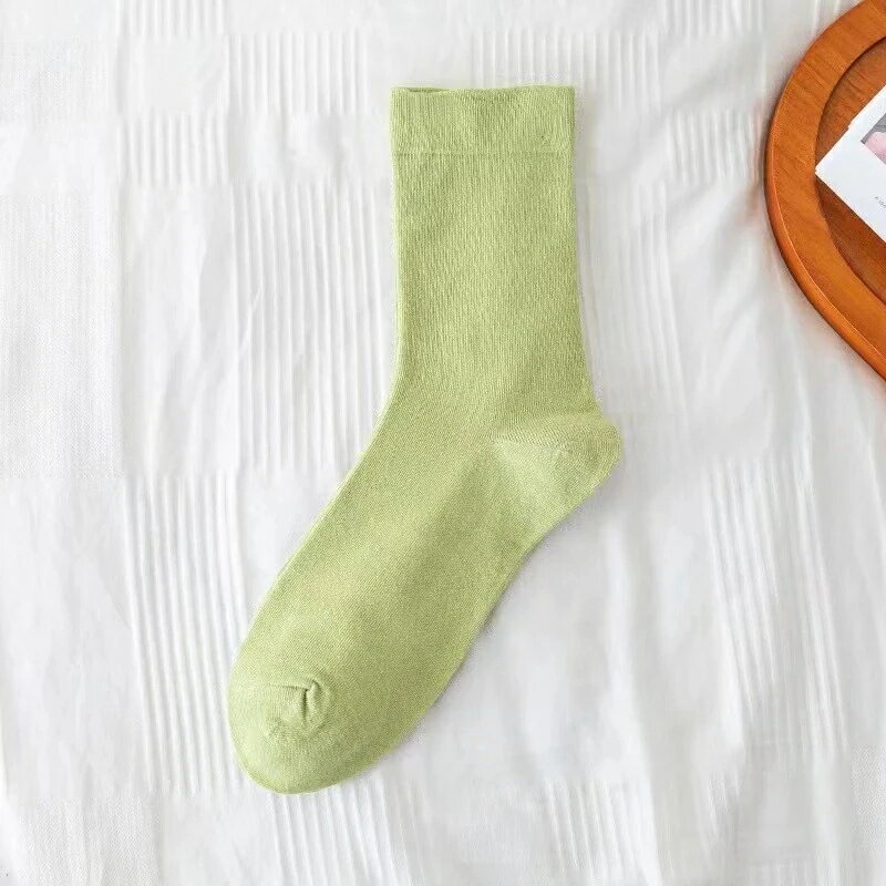 靴下 3足セット 柔らかい ソックス レディース シンプル かわいい 無地 春 夏 秋 接触冷感 涼しいストレッチ カラフル/10カラー