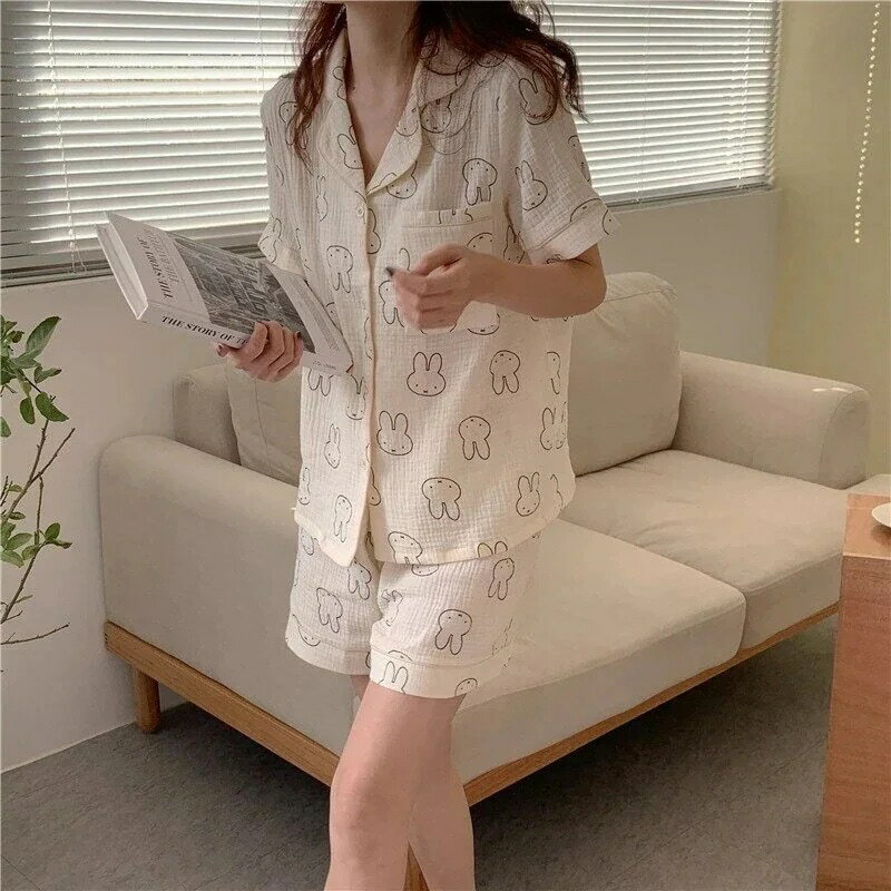 着心地のよいパジャマ 暖かいパジャマ ミッフィーパジャマ 上下セット ホームウェア おしゃれなパジャ..