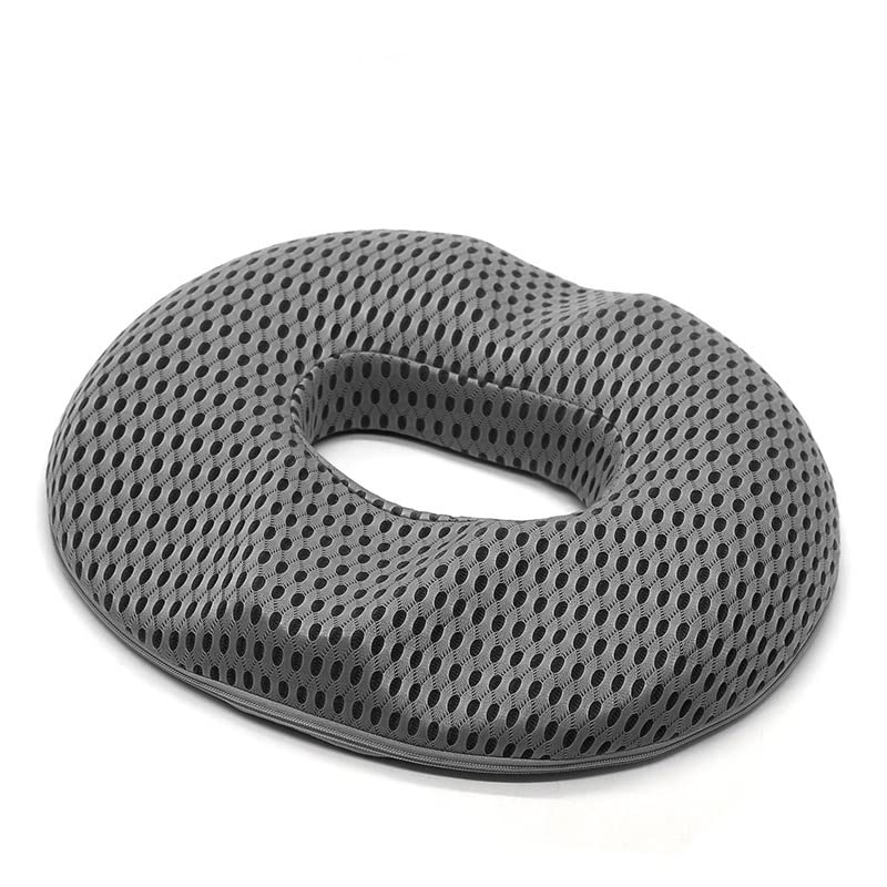 男性 円座クッション 痔 クッション カーシートクッション 洗える座布団 前立腺炎 ドーナツクッション ..