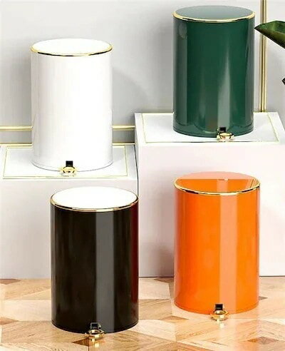 家庭用 トイレ リビング ステンレス鋼 ペダル ゴミ箱 キッチン 蓋付き 寝室 ふた付き