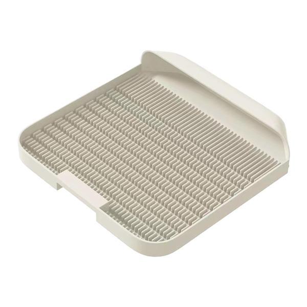 猫用トイレマット、子猫用トイレマットフットボード、バスルーム、バスルーム、寝室に最適、グレー