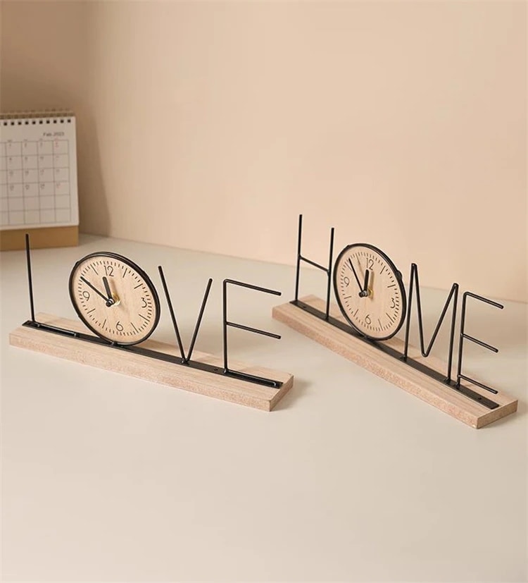 スタイル オフィスの置物 寝室 おしゃれな デスクトップ 時計の置物 時計 り テレビ棚の装飾 家の置物 ..