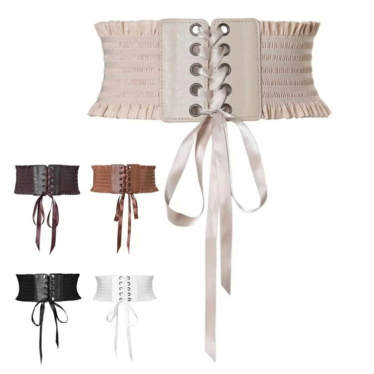 女性用タイベルト、コルセットベルト、伸縮性ベルト