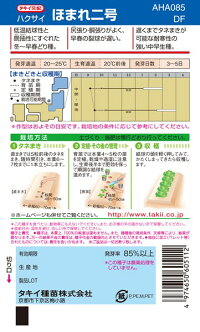 タキイ種苗 ハクサイ 白菜 ほまれ二号 RF