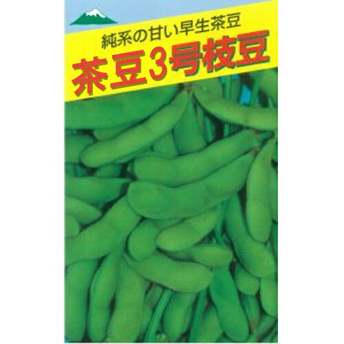 たね 佐藤政行種苗 エダマメ 枝豆 えだまめ　茶豆3号枝豆　1dl