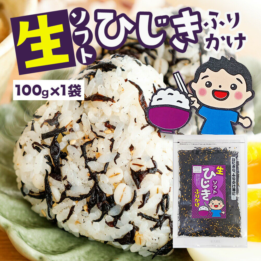 ＼タイムセール!500円OFFクーポン発行中!／ふりかけ ひじきふりかけ 100g 送料無料 朝食 おにぎり ひじき ソフトふりかけ ご飯のお供 子供 お弁当 人気【生ソフトひじきふりかけ 100gx1袋】のサムネイル