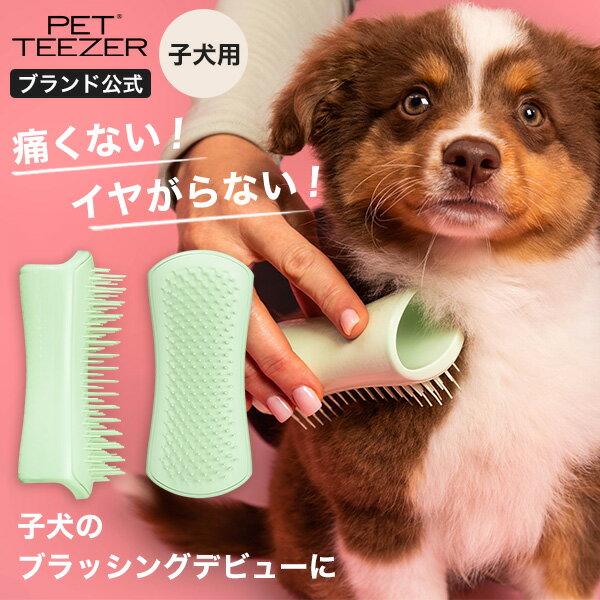 ペットブラシ 犬 ブラシ タングルティーザー 公式 ペットティーザー パピー 子犬 ペット用品 ペット用ブラシ 毛取り グルーミング ケア 抜け毛取り