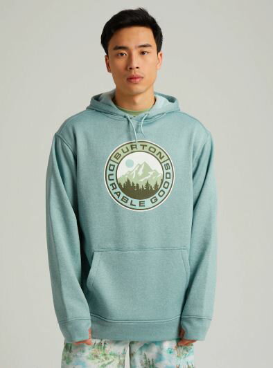 Men's BURTON(バートン) Oak Pullover Hoodie ETHER BLUE HEATHER S サイズ 20SS