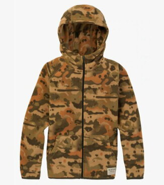 Kids' 子供用 Burton Spark Full-Zip Hooded Fleece 21FW Kelp Birch Camo