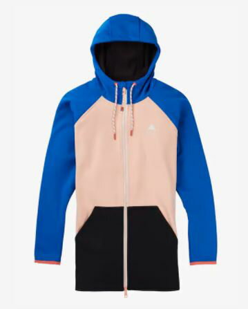 Women's Burton Crown Weatherproof Long Full-Zip FleeceLapis Blue / Peach Melba / True Black 21FW