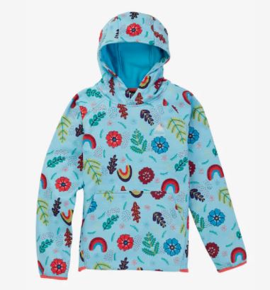 Kids's 子供用 Burton Crown Weatherproof Pullover FleeceEmbroidered Floral 21FW