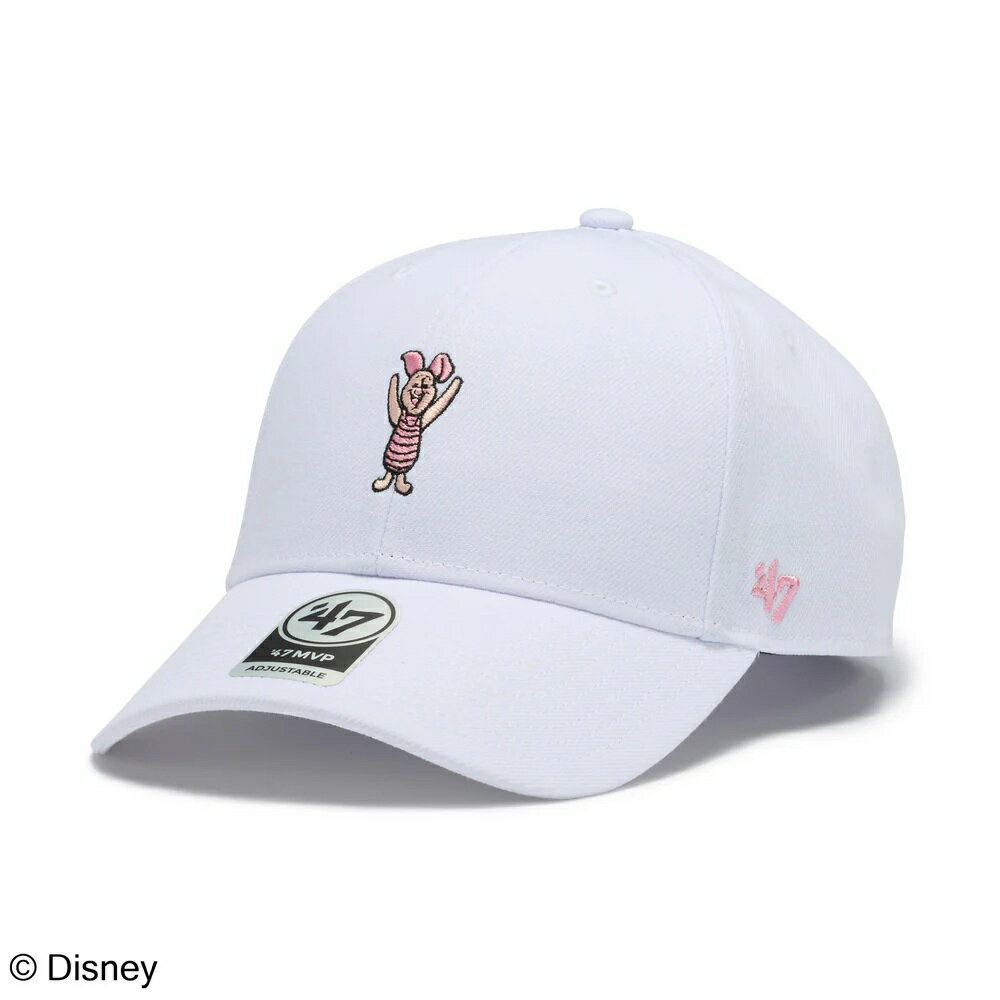 Rakuten - ’47(フォーティーセブン)MVP(エムブイピー )Disney ディズニー ピグレット ホワイト14865125 キャップ ディズニーコレクション MVP-DIS-PIGL-STA1-WB-WHITE