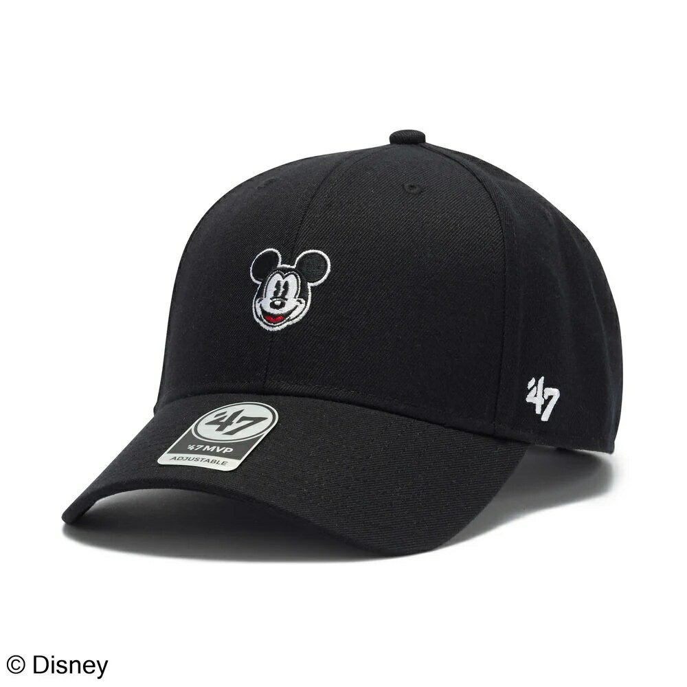 Rakuten - ’47(フォーティーセブン)MVP(エムブイピー )Disney ディズニー ミッキーマウス ブラック14865130 キャップ ディズニーコレクション MVP-DIS-MICK-FACE1-WB-BLACK