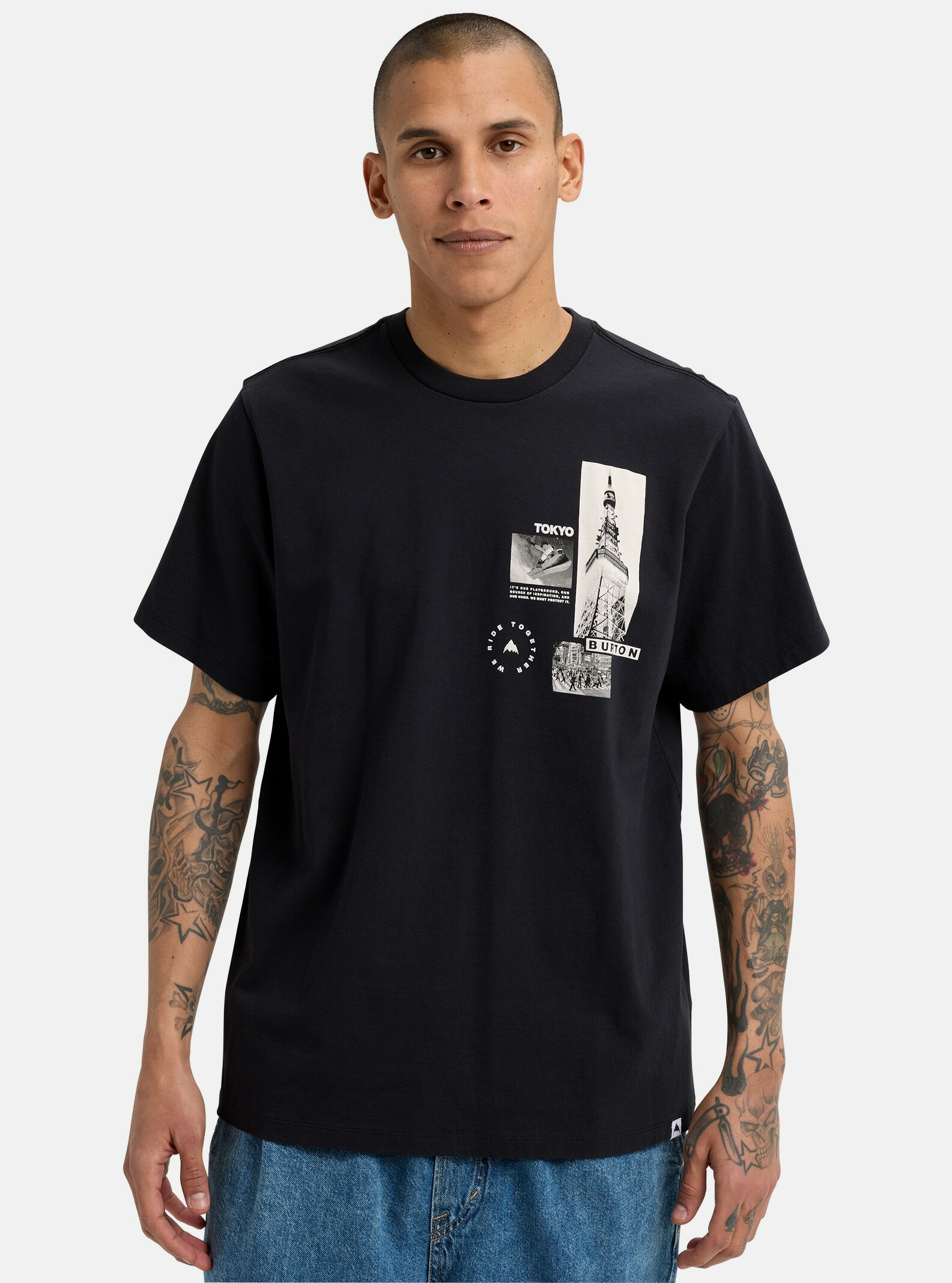 Rakuten - Burton 東京 ショートスリーブ Tシャツ True Black 25-26FW ジェンダーニュートラルサイズ