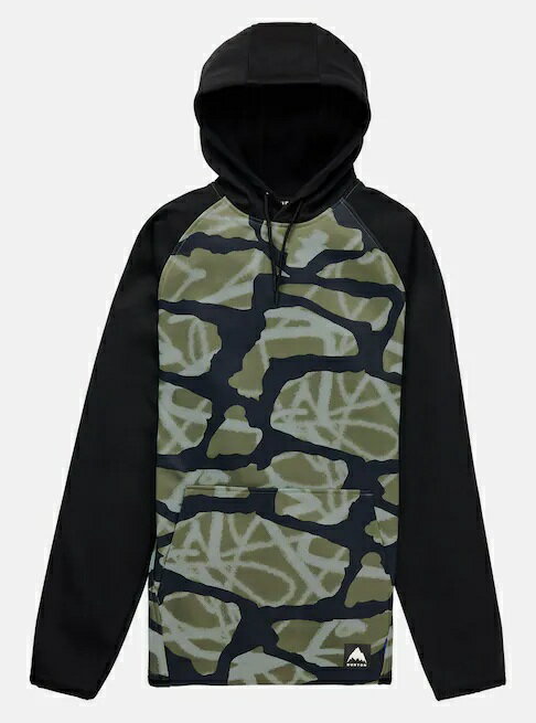 Rakuten - BURTON メンズ クラウン ウェザープルーフ フリースプルオーバー CROWN WPF POGraffiti Camo / True Black 26FW